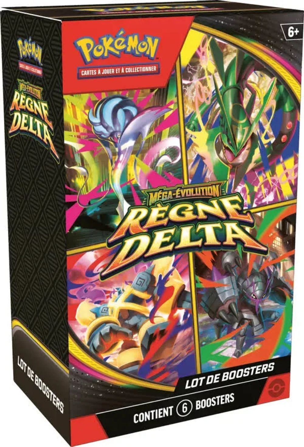 Pokémon TCG: Méga-Évolution - Règne Delta Lot de Boosters (6 Packs) - FR Pokémon TCG: Méga-Évolution - Règne Delta Lot de Boosters (6 Packs) - FR