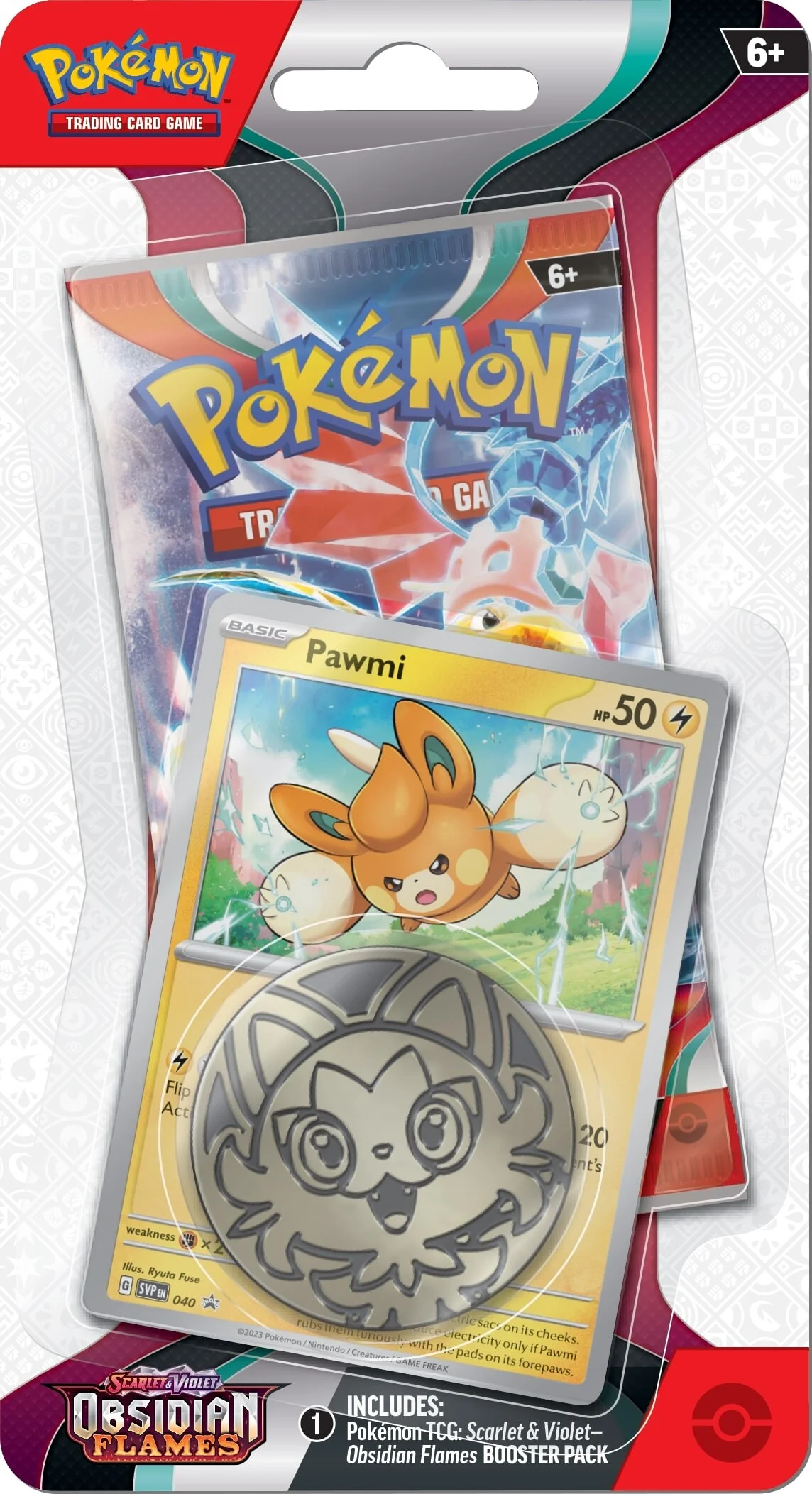 Pokémon TCG: Scarlet & Violet - Obsidian Flames Checklane Blister Pawmi - EN Pokémon TCG: Scarlet & Violet - Obsidian Flames Checklane Blister Pawmi - EN