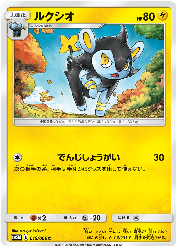 Luxio - sm5M 019/066 - JP Luxio - sm5M 019/066 - JP