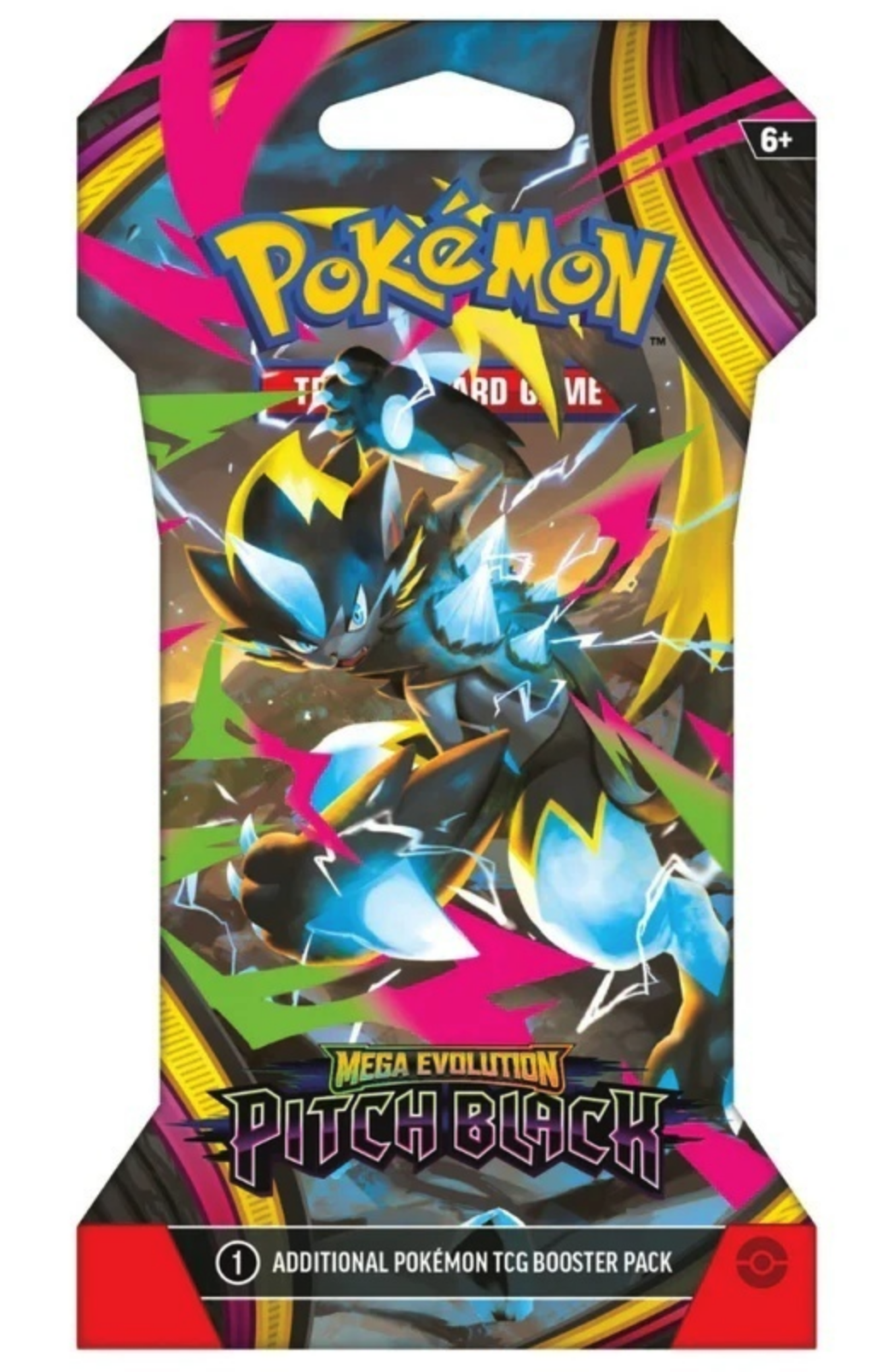 Pokémon TCG: Mega Evolution (ME05) - Pitch Black Sleeved Booster Pack (10 Cards) - EN 