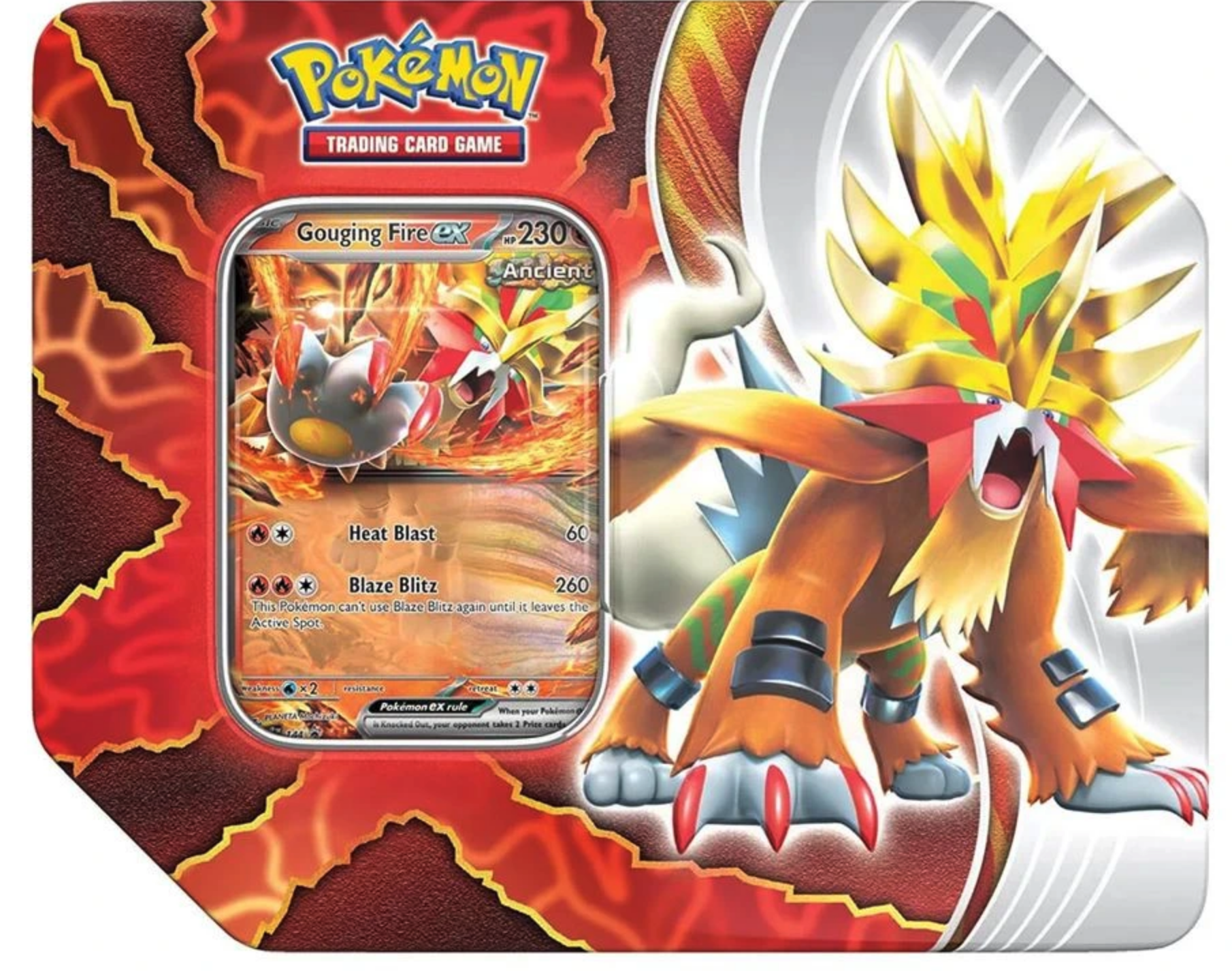 Pokémon TCG: Paradox Destinies - Gouging Fire EX Tin - EN