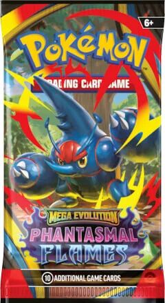 Pokémon TCG: Mega Evolution - Phantasmal Flames Booster Pack (10 Cards) - EN