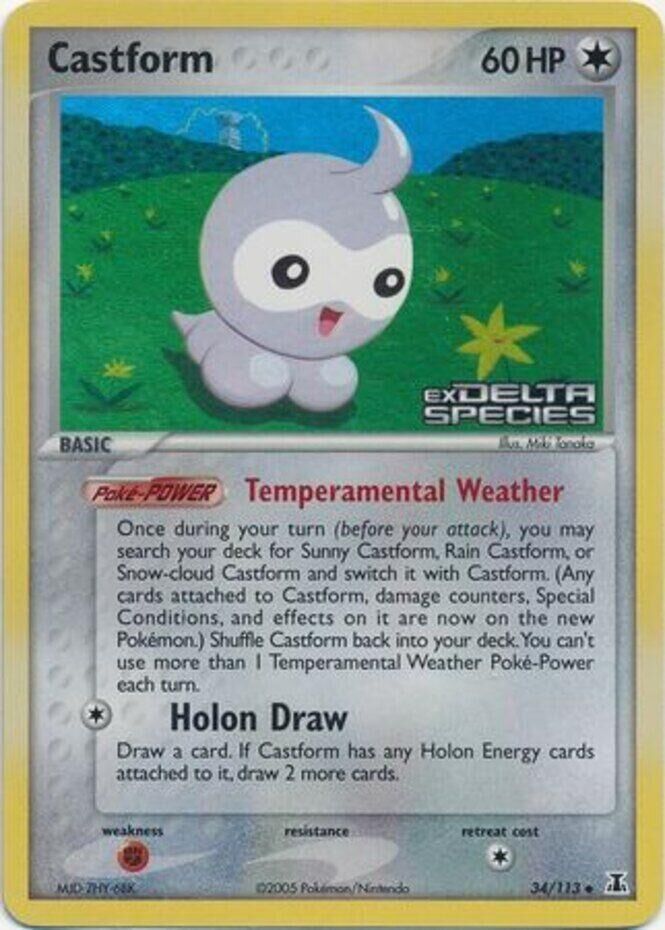 Castform - 34/113 - Reverse Holo - EN