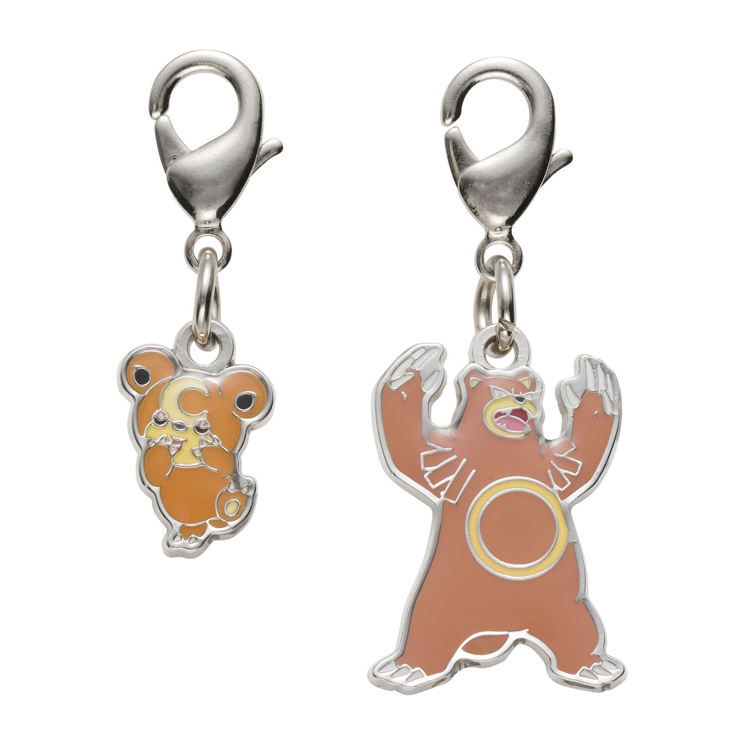 Pokemon Center - Teddiursa, Ursaring Schlüsselanhänger - 2 Stück