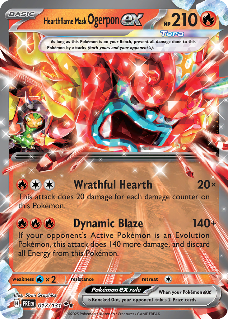 Hearthflame Mask Ogerpon ex - 017/131 - EN Hearthflame Mask Ogerpon ex - 017/131 - EN