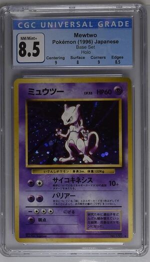 Mewtwo No. 150 - Base Set - Holo - 1996 - Japanese - CGC 8.5 NM / Mint+ - Pokémon