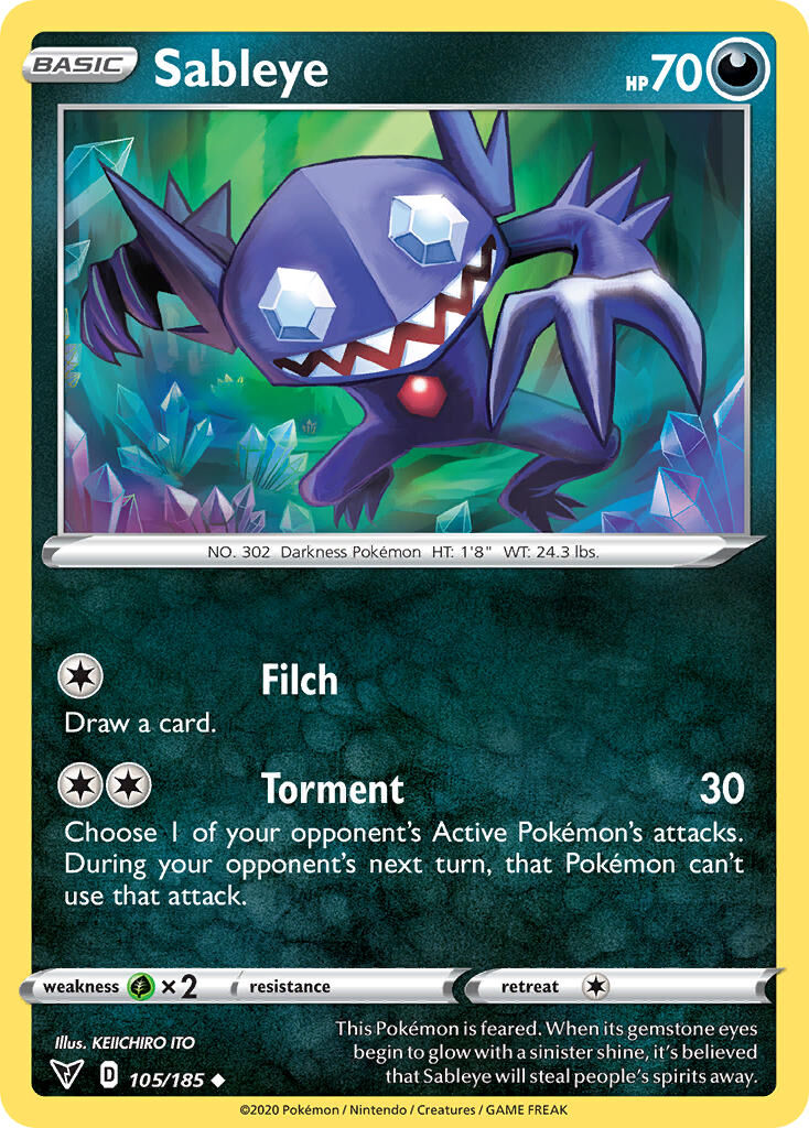 Sableye - 105/185 - EN Sableye - 105/185 - EN