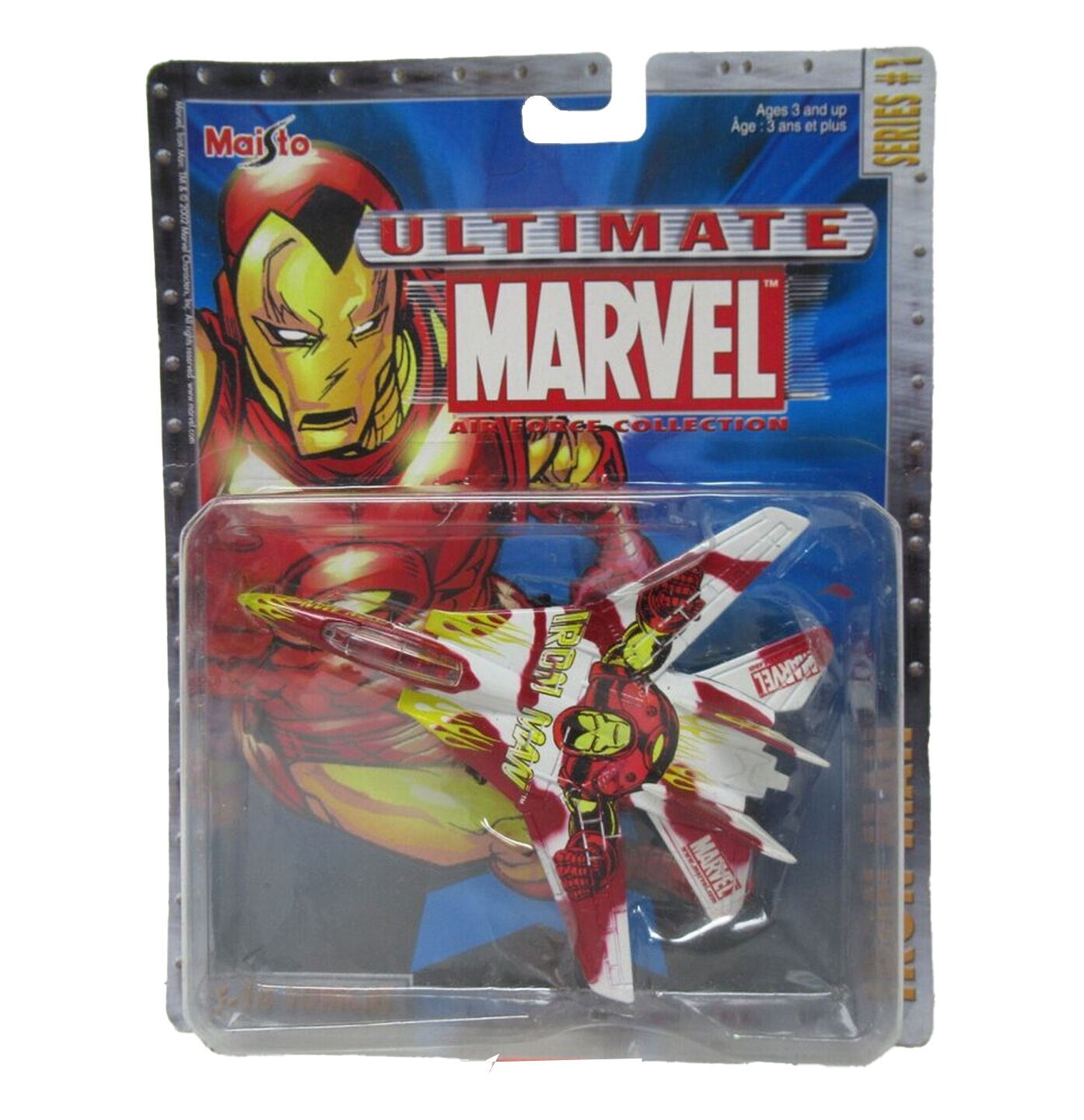 2002 Ultimate Marvel Air Force Collection Iron Man F-14 Tomcat