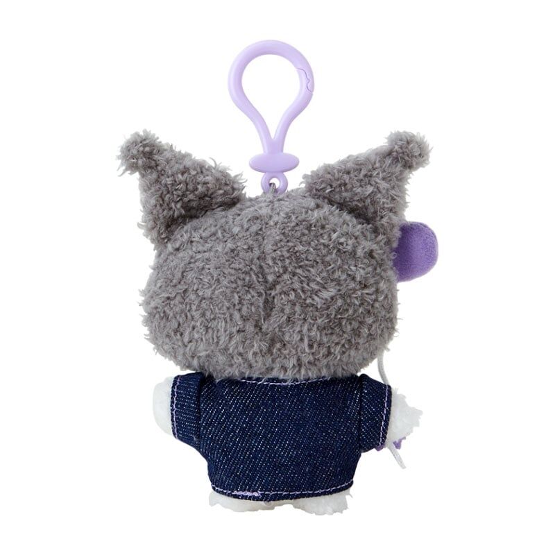 Kuromi Mascot Holder (Denim Patch) - 12 cm