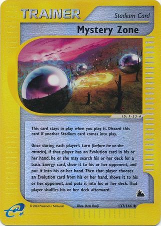 Mystery Zone - 137/144 - Reverse Holo - EN