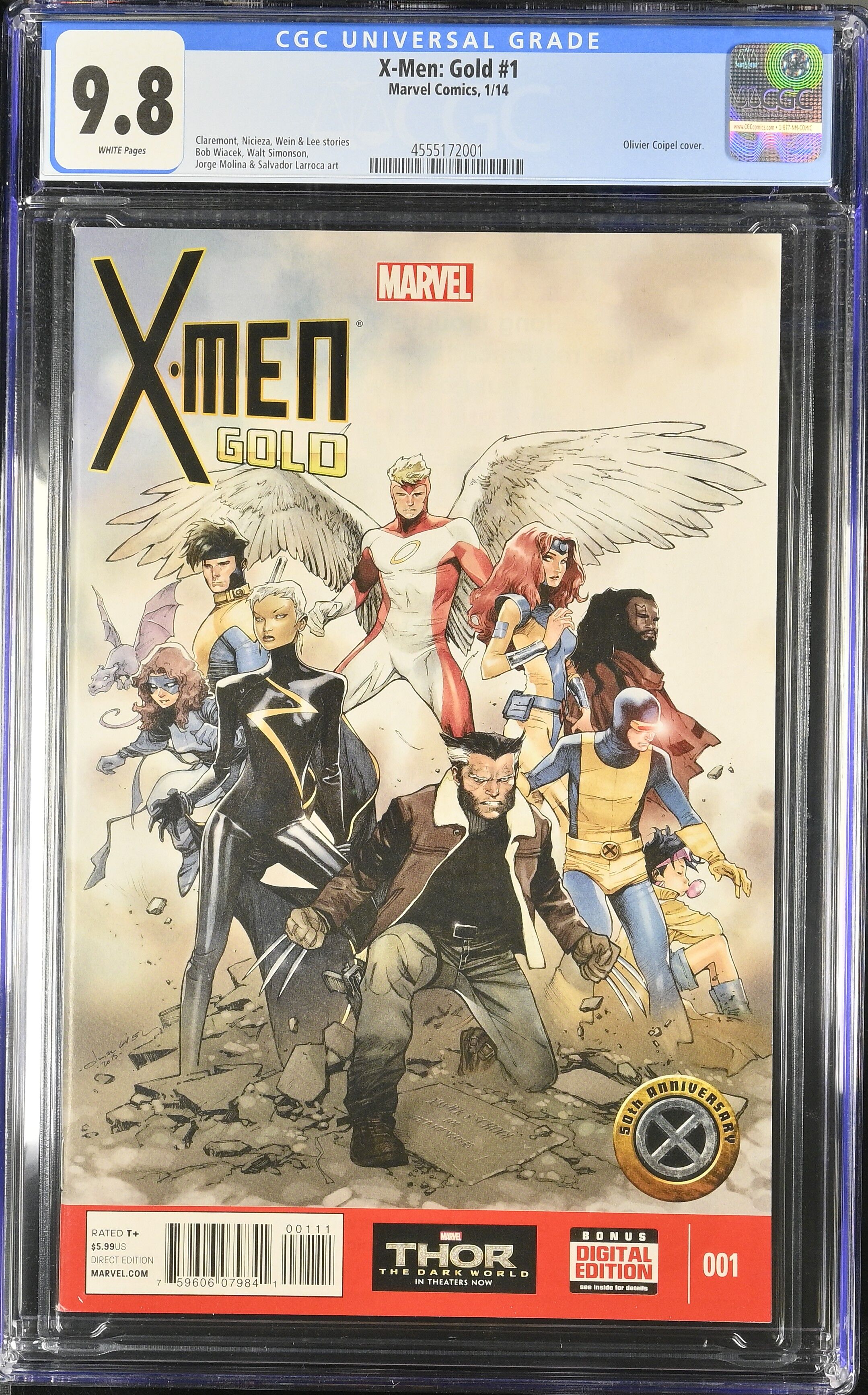 X-Men Gold #1 CGC 9.8 Top Pop!