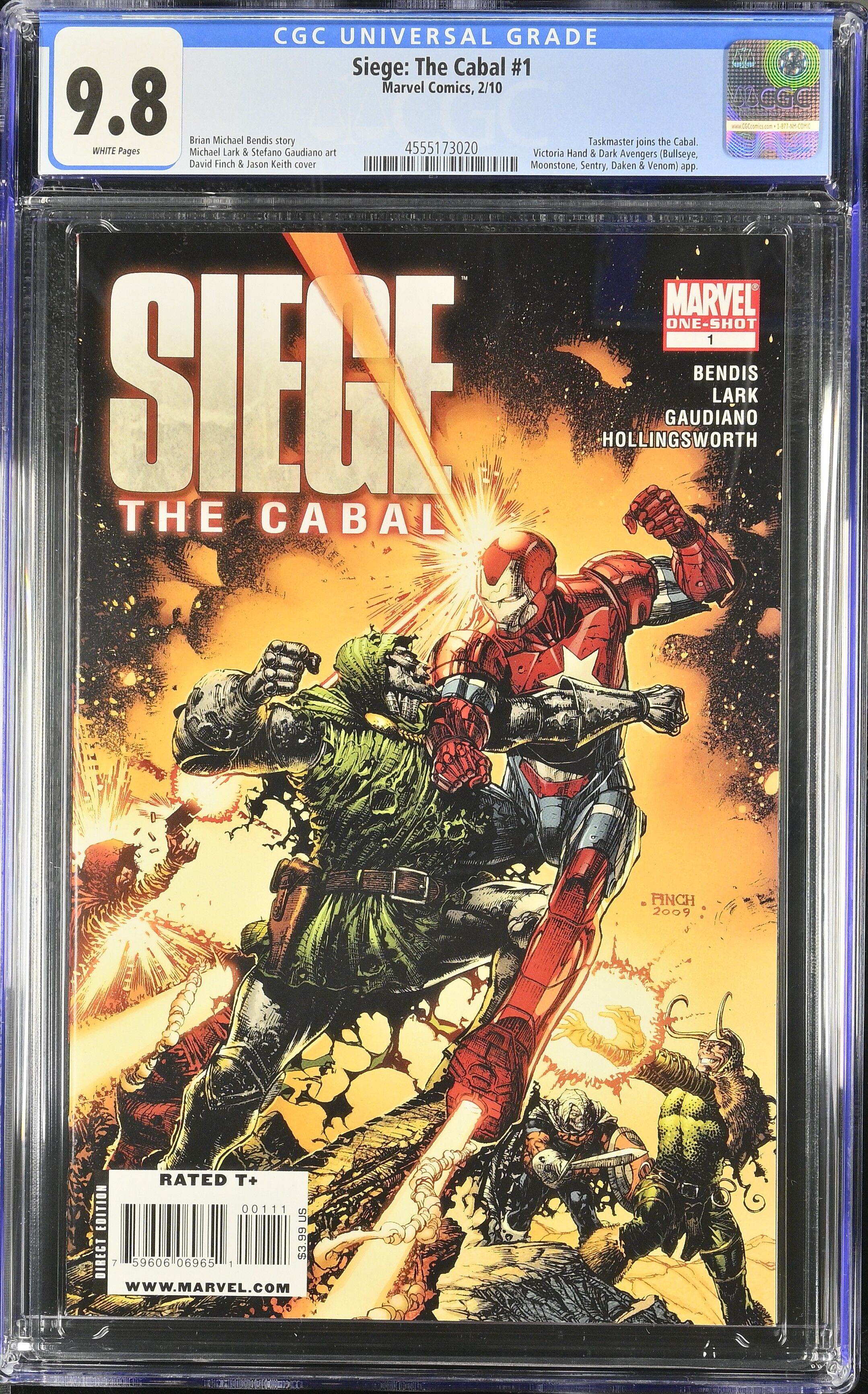 Siege The Cabal #1 CGC 9.8 Top Pop!
