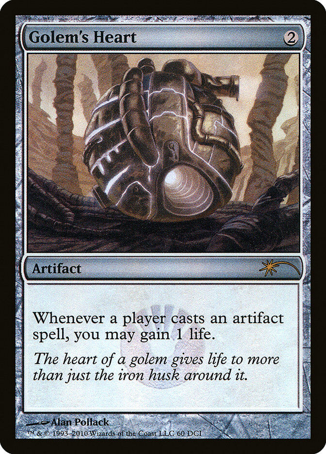 Golem's Heart - WPN Promo Holo - MTG - Near Mint - EN