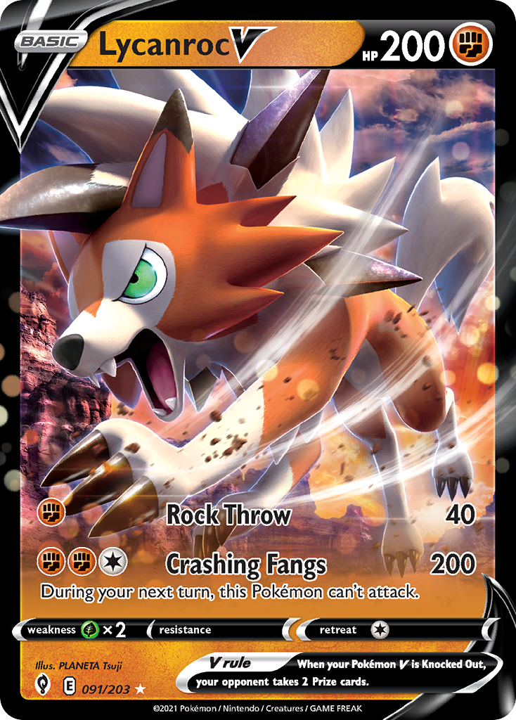 Lycanroc V - 091/203 - EN Lycanroc V - 091/203 - EN