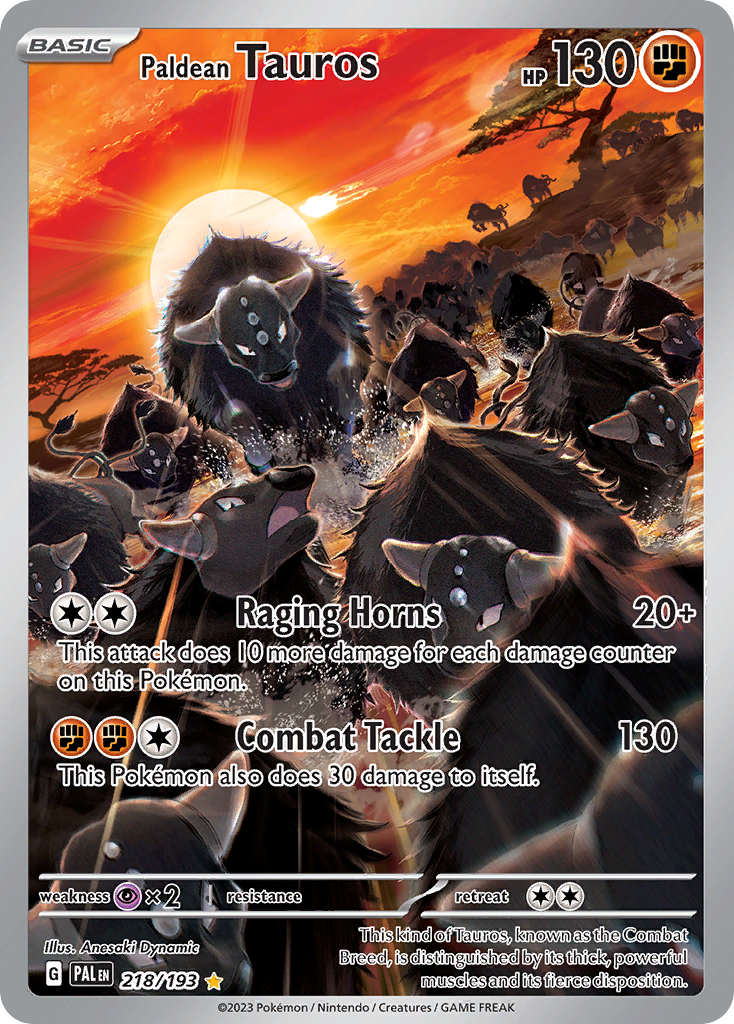 Paldean Tauros - 218/193 - EN