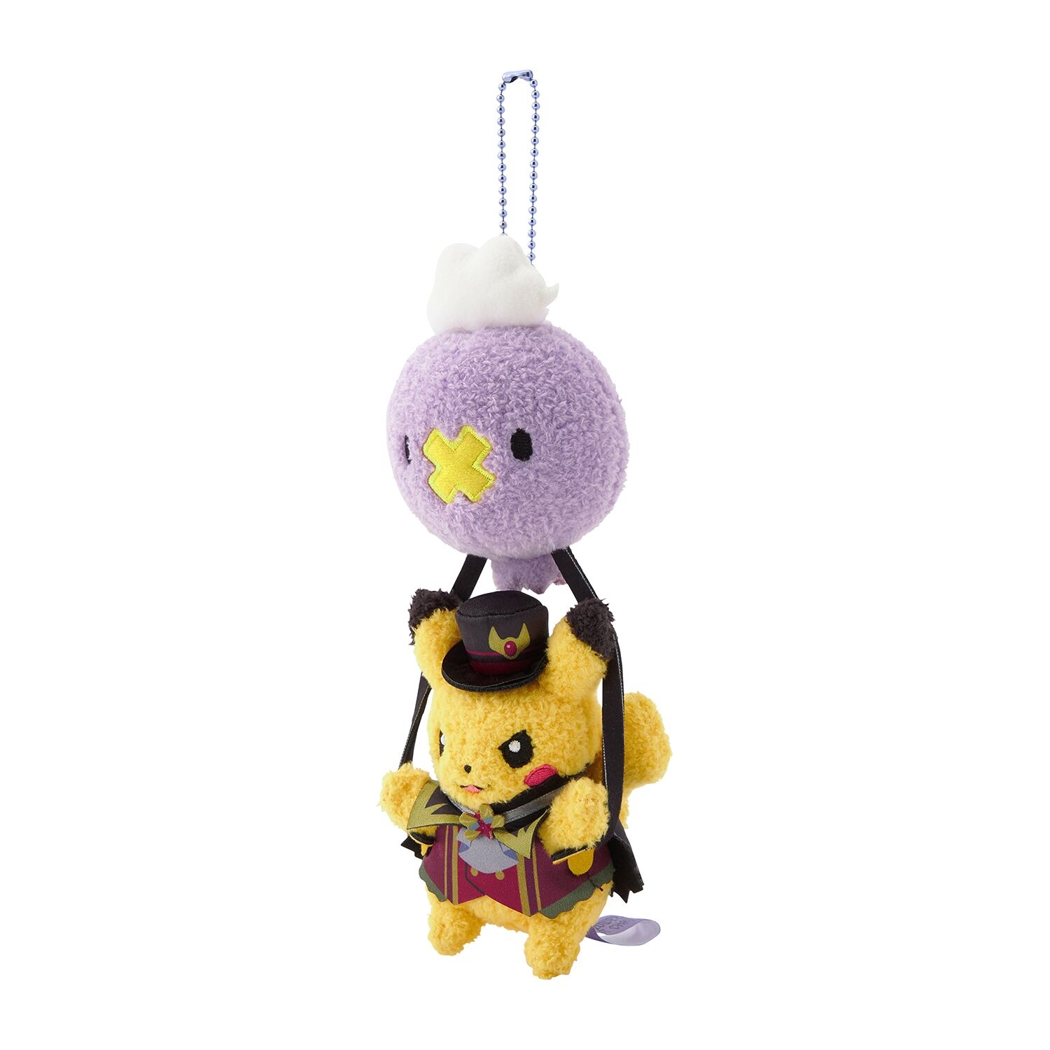 Pokémon Center Original - Mascot Halloween Ghost Chateau Pikachu & Drifloon - 22 cm 