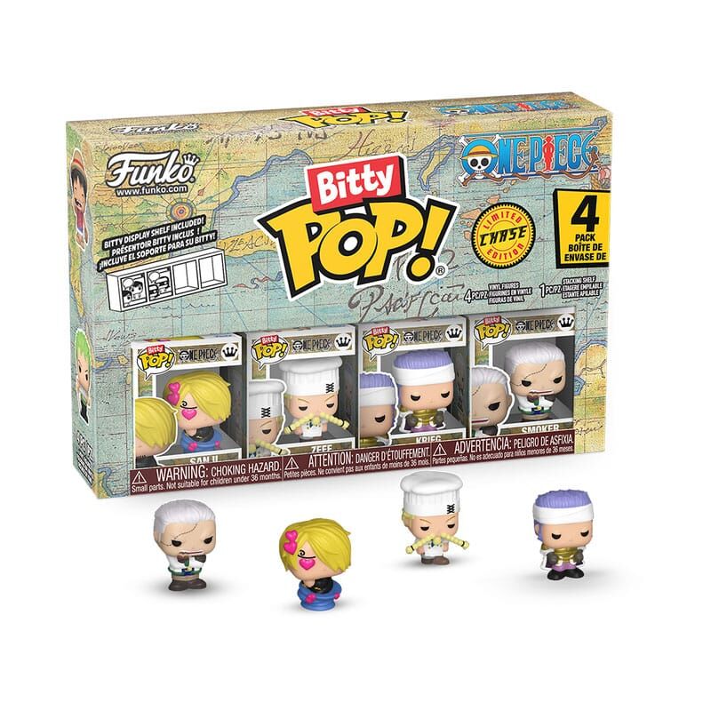 One Piece Bitty POP! Vinyl Figur 4er-Pack Sanji - 2,5 cm