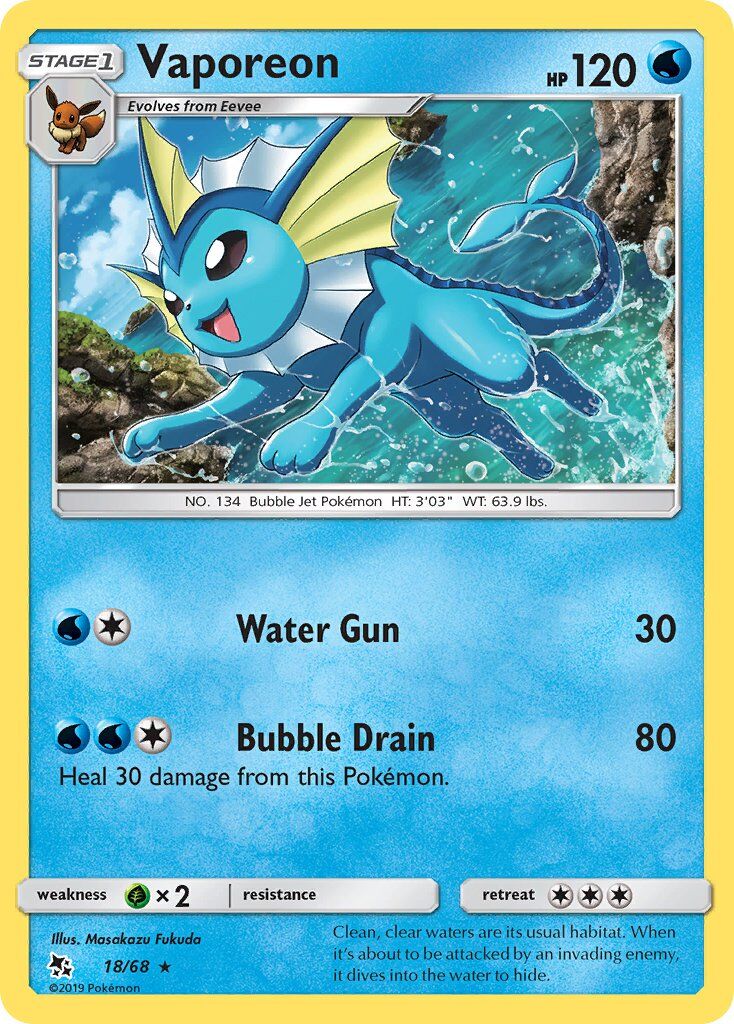 Vaporeon - 18/69 - EN Vaporeon - 18/69 - EN