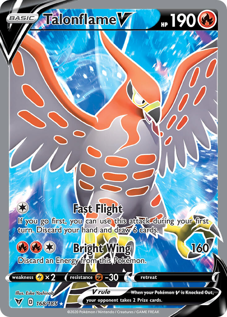 Talonflame V - 168/185 - EN Talonflame V - 168/185 - EN