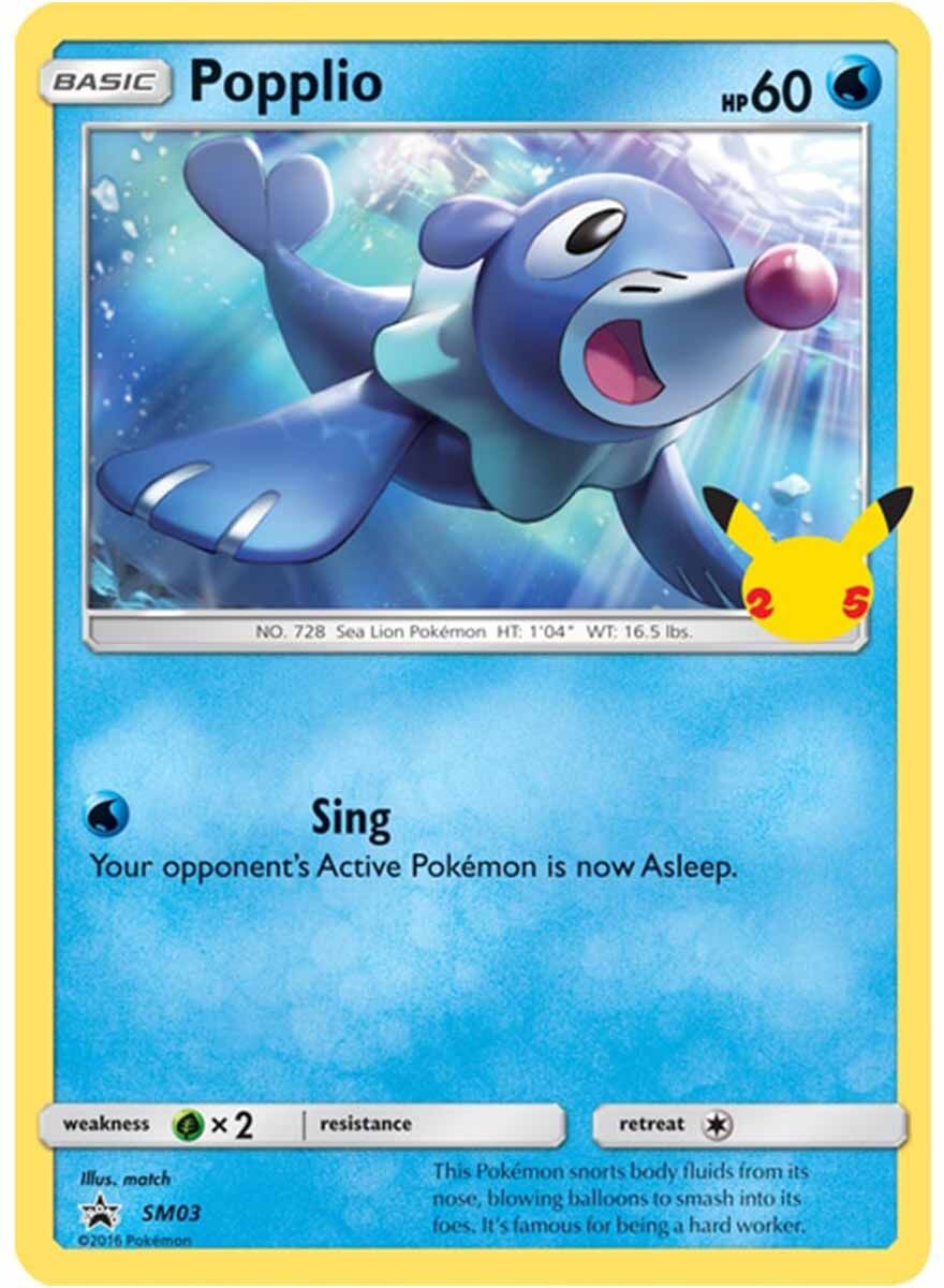 Pokémon 25th Anniversary Alola Starters 3 Pack Jumbo Promos - EN