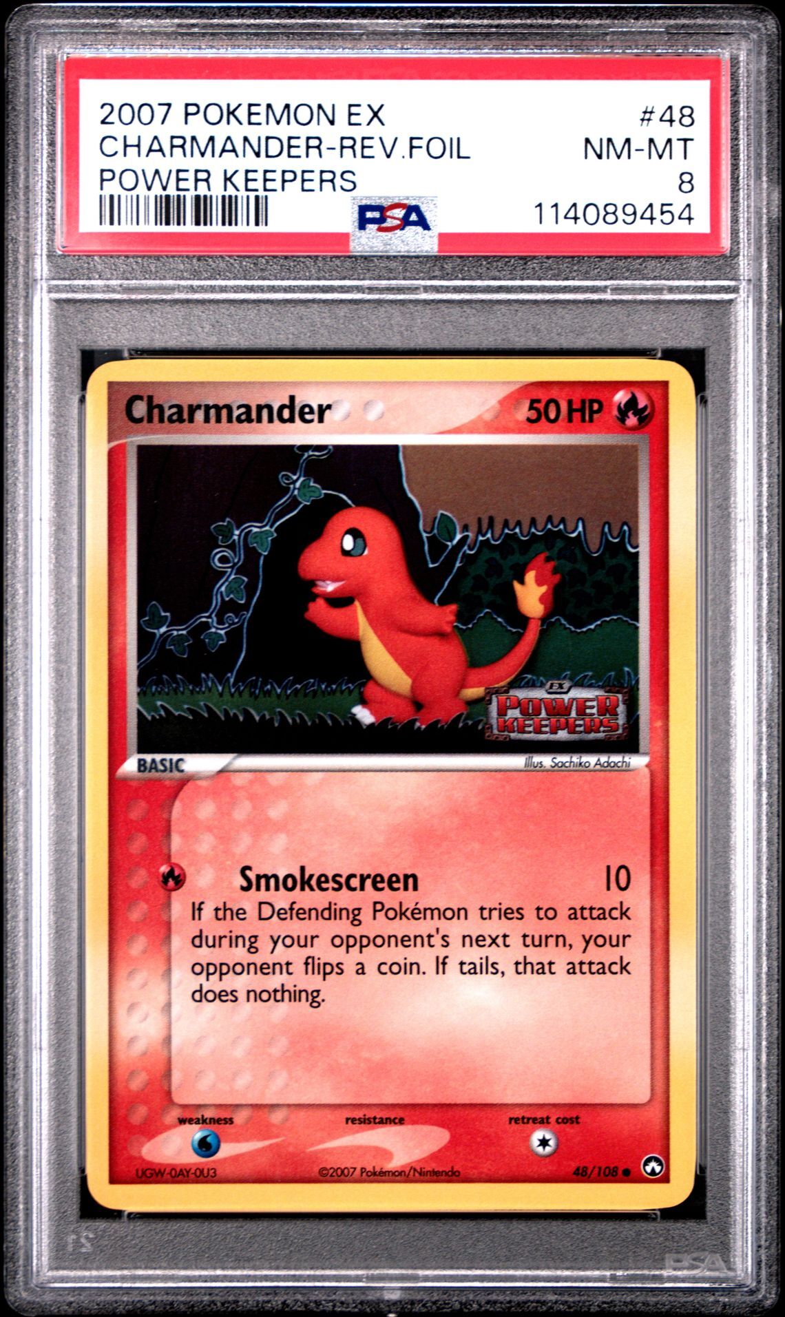 2007 POKEMON EX POWER KEEPERS 48 CHARMANDER-REVERSE FOIL - PSA 8 NM-MT - Pokémon 2007 POKEMON EX POWER KEEPERS 48 CHARMANDER-REVERSE FOIL - PSA 8 NM-MT - Pokémon
