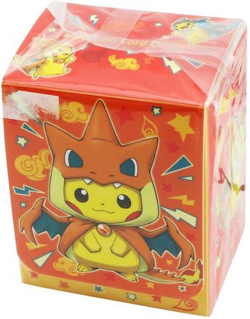 Pokemon Center Poncho-Wearing Pikachu M Charizard Y (Orange) Deck Box Pokemon Center Poncho-Wearing Pikachu M Charizard Y (Orange) Deck Box