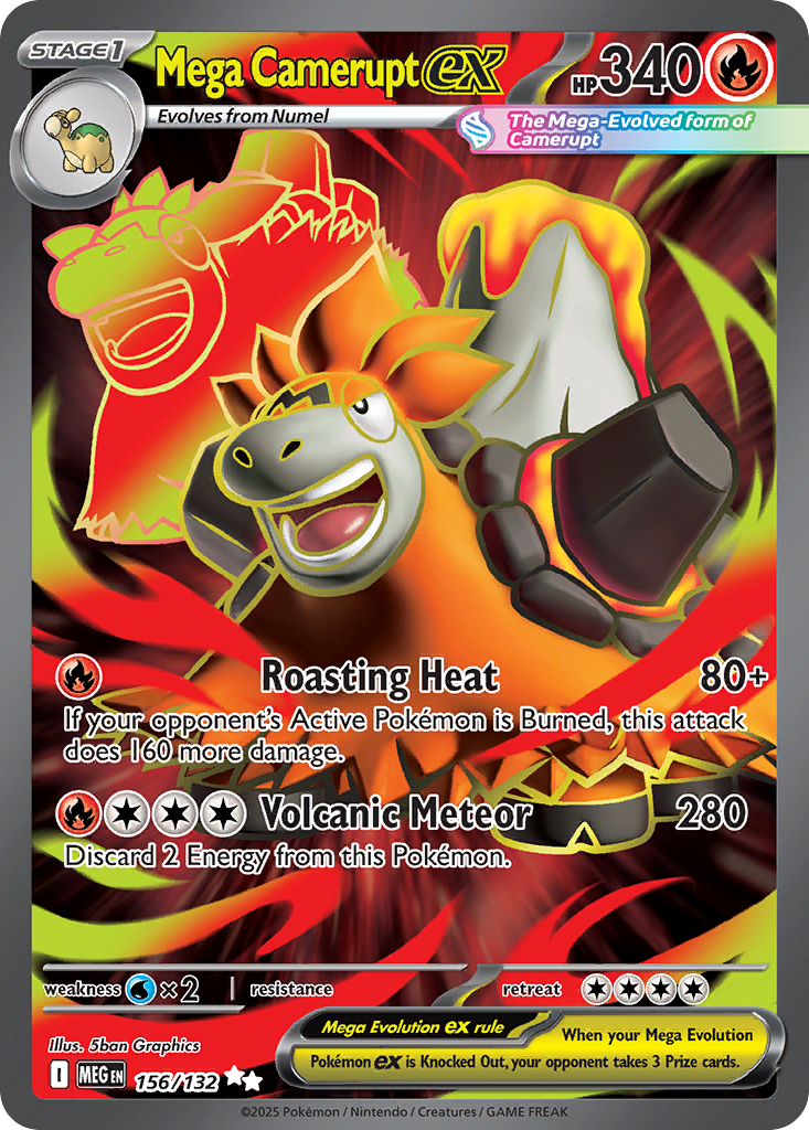 Mega Camerupt ex - 156/132 - EN