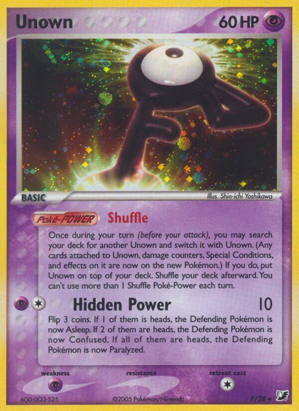 Unown - F/115 - EN Unown - F/115 - EN