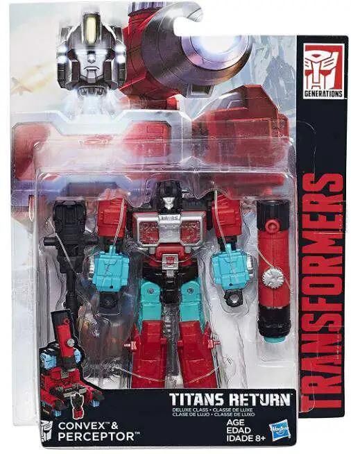 Transformers Generations Titans Return Convex & Perceptor Deluxe Action Figure Transformers Generations Titans Return Convex & Perceptor Deluxe Action Figure