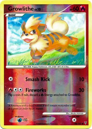 Growlithe - 108/147 - Reverse Holo - EN Growlithe - 108/147 - Reverse Holo - EN