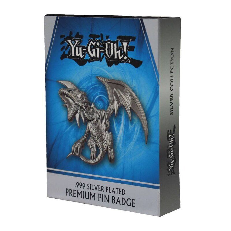YU-GI-OH! Silver Plated Blue Eyes White Dragon XL Pin Badge