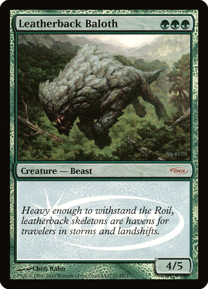 leatherback-baloth-wpn-promo-holo-mtg-near-mint-en Leatherback Baloth - WPN Promo Holo - MTG - Near Mint - EN