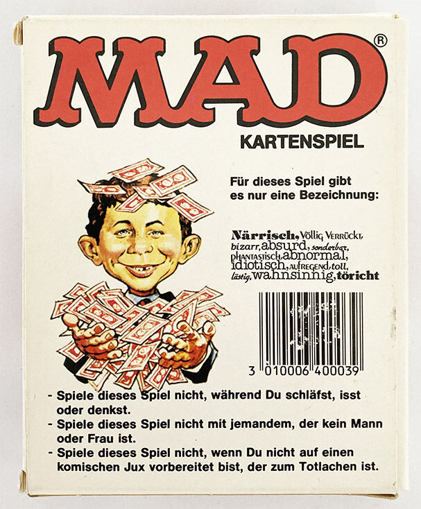 MAD Kartenspiel 1980er mit Regeln