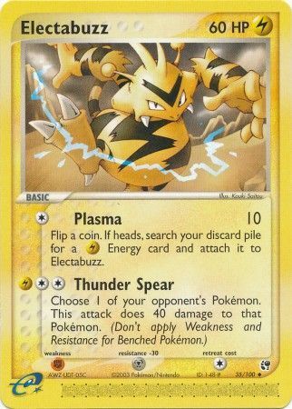 Electabuzz - 35/100 - Reverse Holo - EN Electabuzz - 35/100 - Reverse Holo - EN