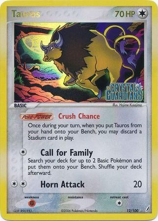 Tauros - 12/100 - Reverse Holo - EN