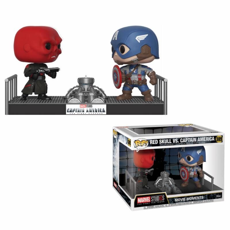 Marvel POP! Movie Moments Vinyl Wackelkopf Figuren 2er-Pack Captain America & Red Skull 9 cm