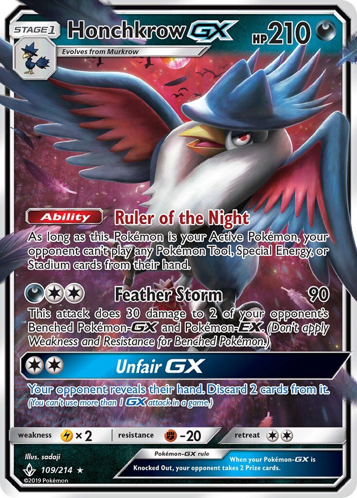 Honchkrow-GX - 109/214 - EN Honchkrow-GX - 109/214 - EN