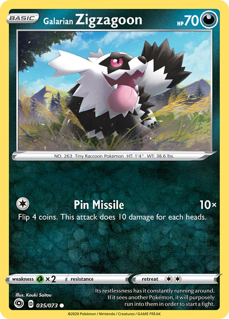 Galarian Zigzagoon - 035/80 - EN Galarian Zigzagoon - 035/80 - EN