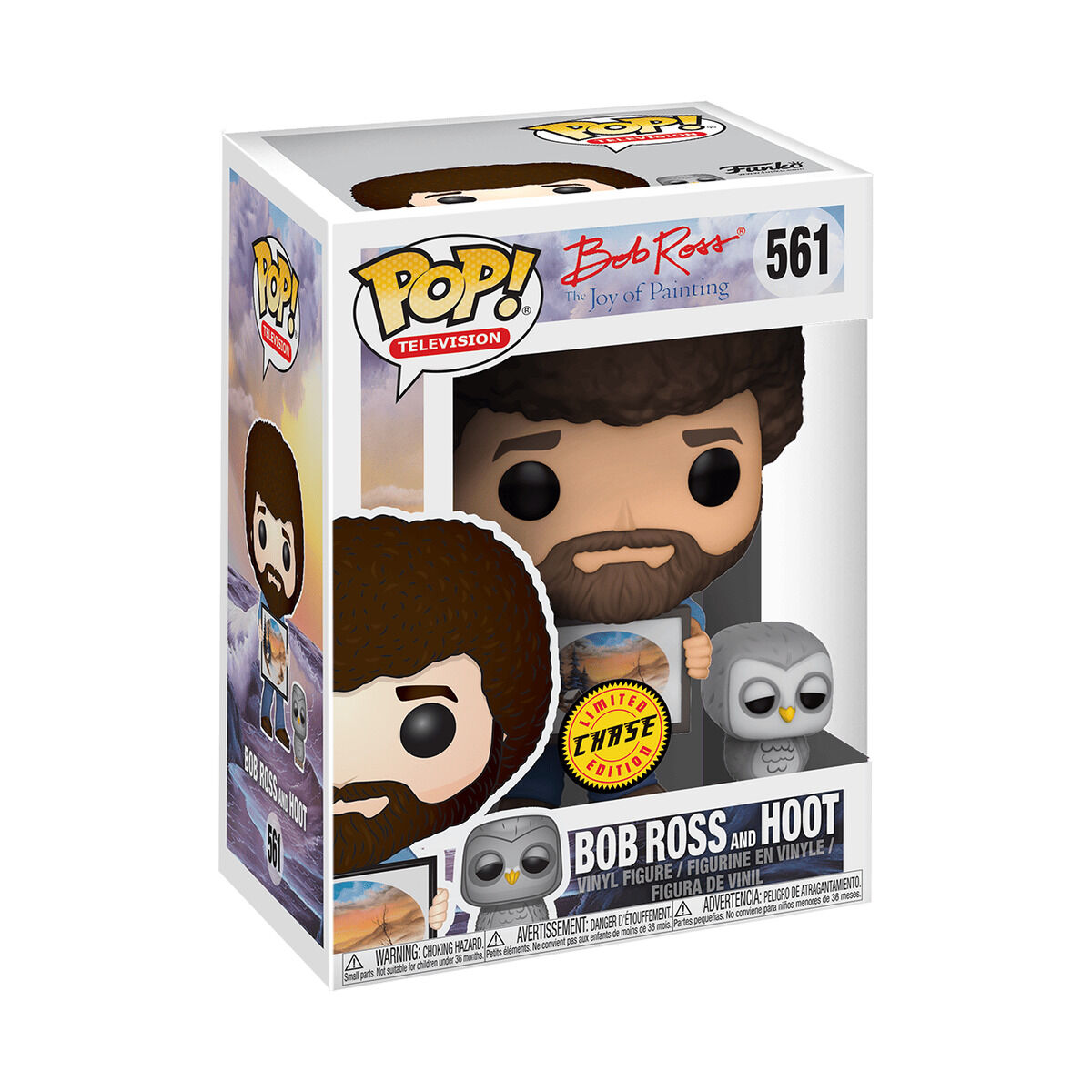 Funko Pop! Vinyl: Bob Ross (w/ Raccoon) (Chase) #559