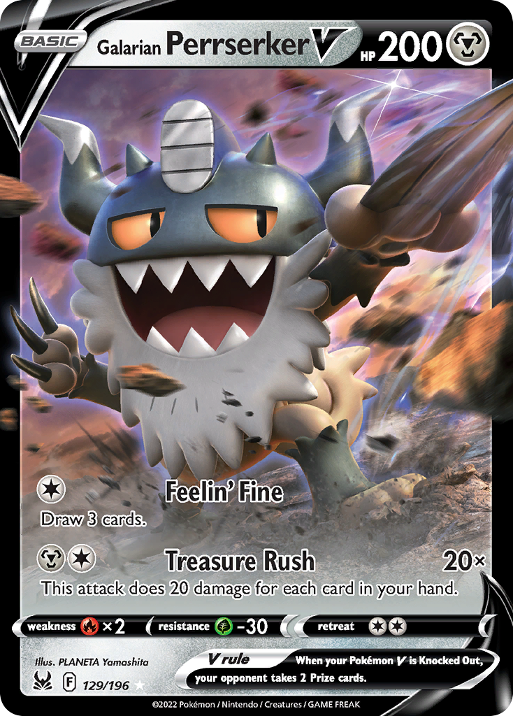 Galarian Perrserker V - 129/217 - EN