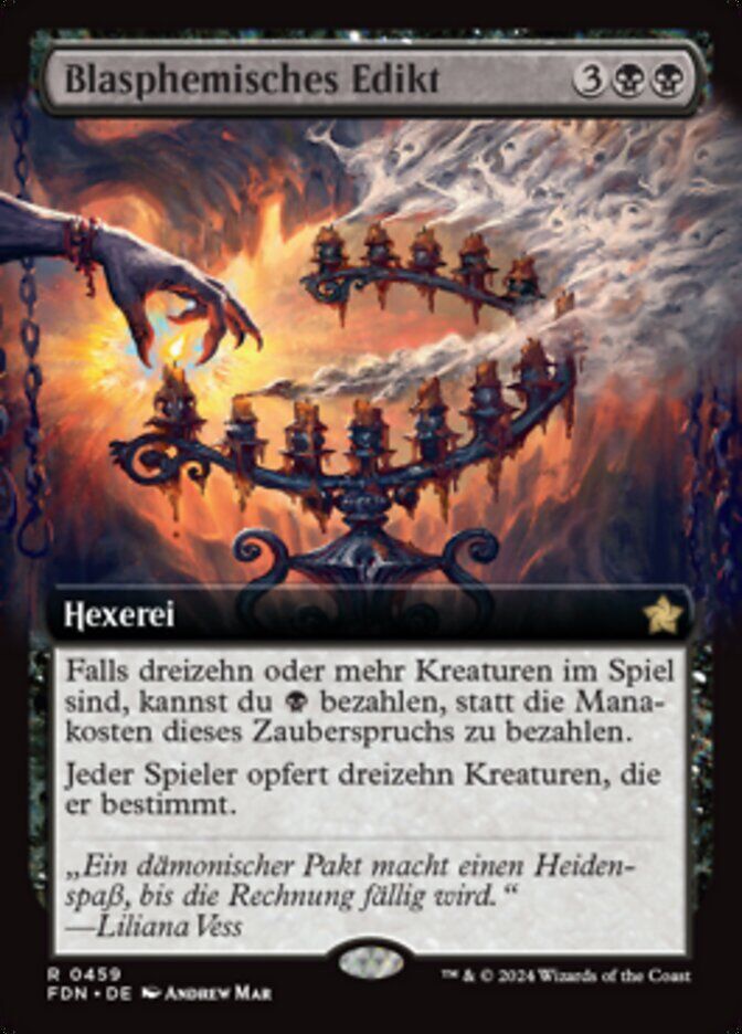 Blasphemous Edict - FDN 459 - Normal - DE - NM Blasphemous Edict - FDN 459 - Normal - DE - NM