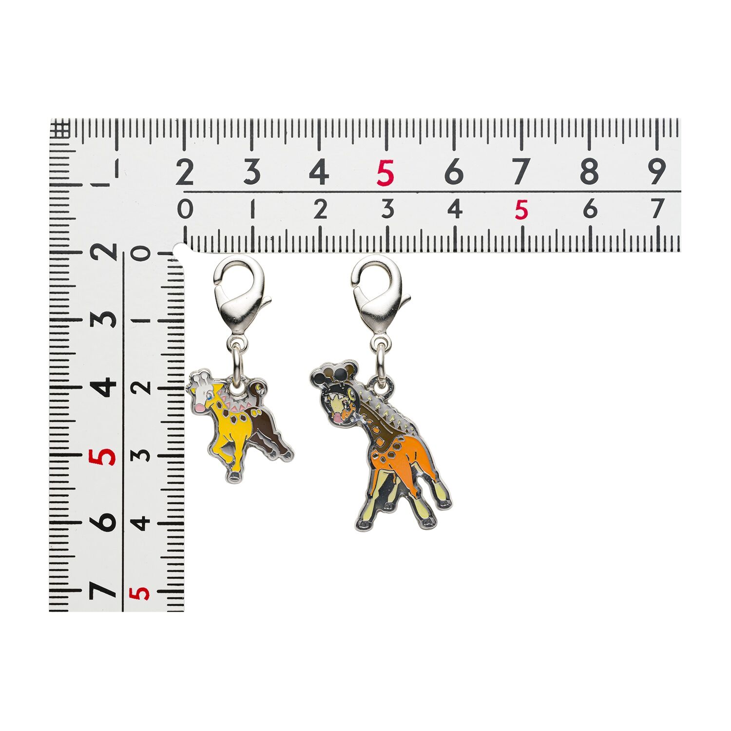 Pokemon Center - Girafarig, Farigiraf Schlüsselanhänger - 2 Stück