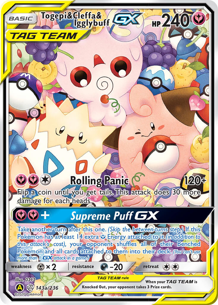 Togepi & Cleffa & Igglybuff-GX - 143a/236 - EN Togepi & Cleffa & Igglybuff-GX - 143a/236 - EN