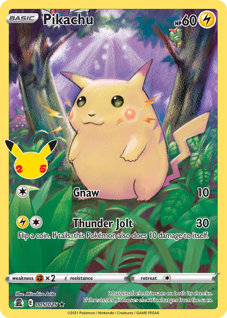 Pikachu - 005/025 - Holo Rare - Pokémon TCG - Near Mint - EN