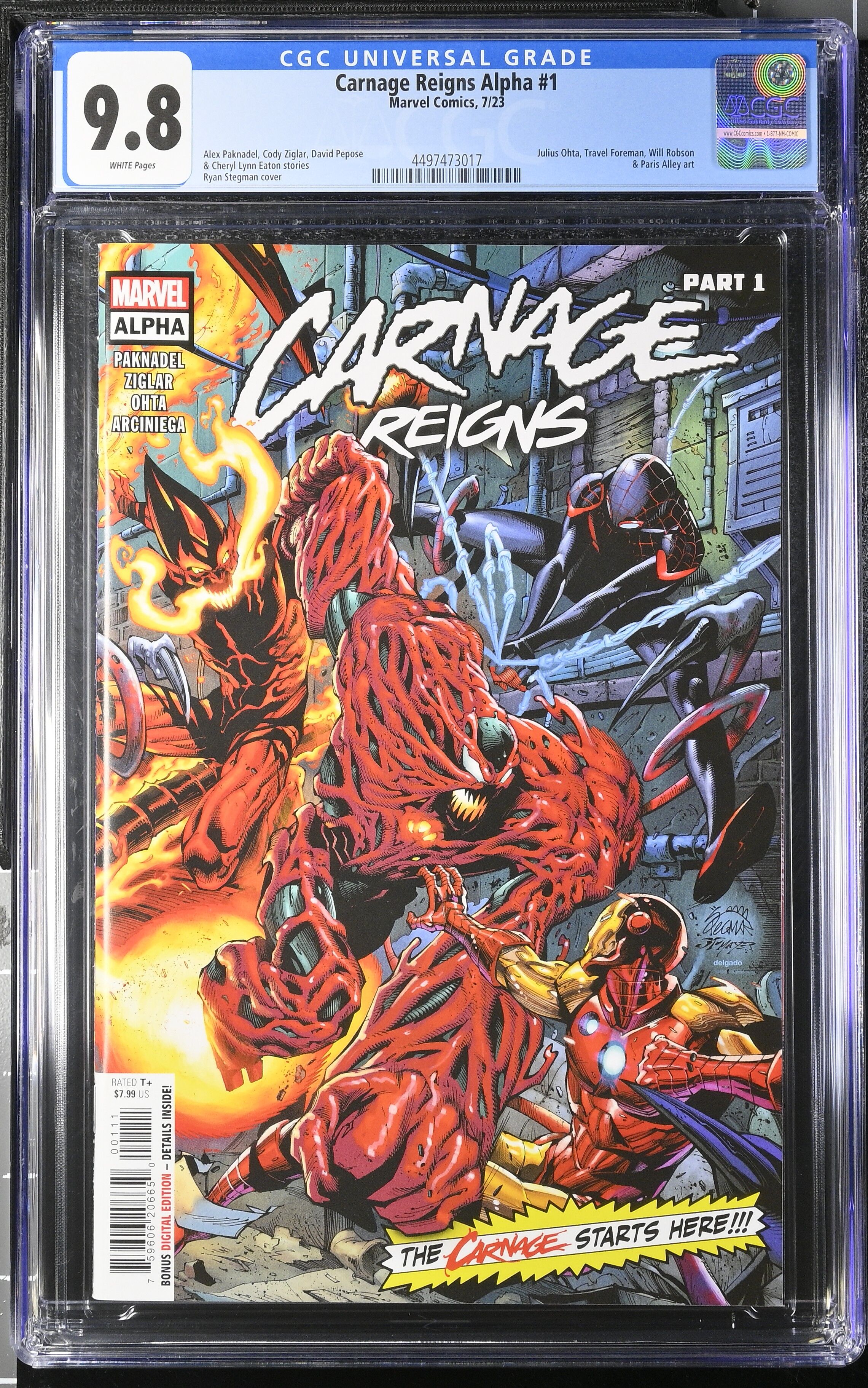 Carnage Reigns Alpha #1 CGC 9.8