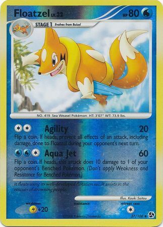 Floatzel - 37/106 - Reverse Holo - EN