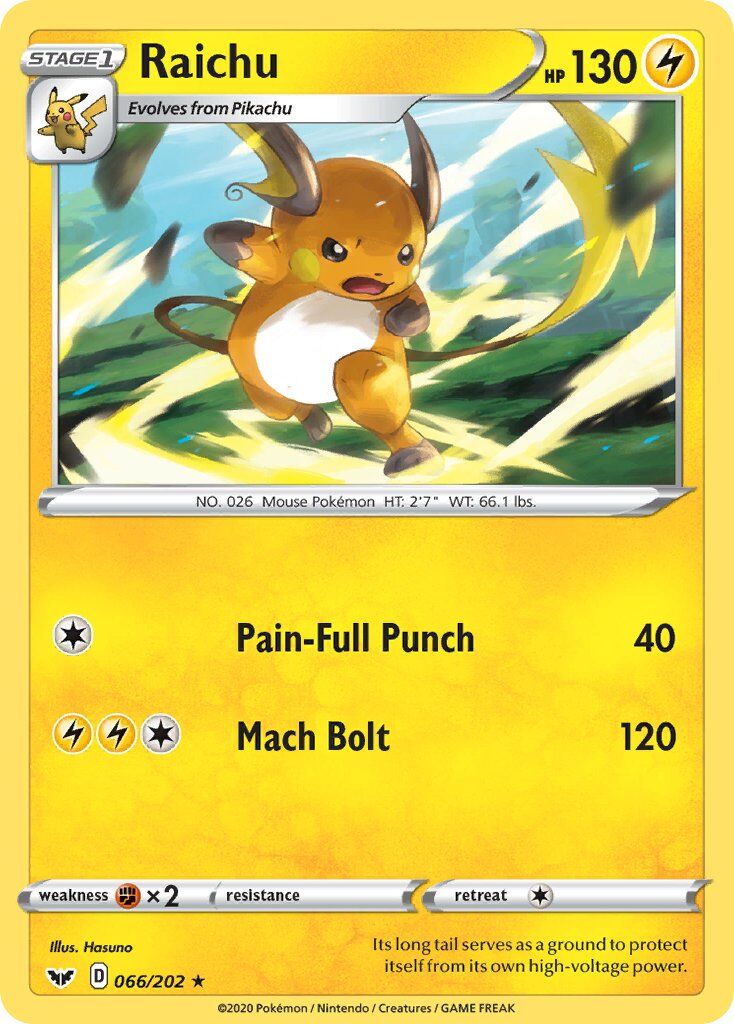 Raichu - 066/202 - EN
