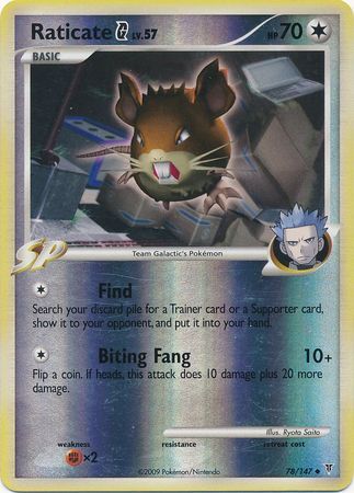 Raticate G - 78/147 - Reverse Holo - EN