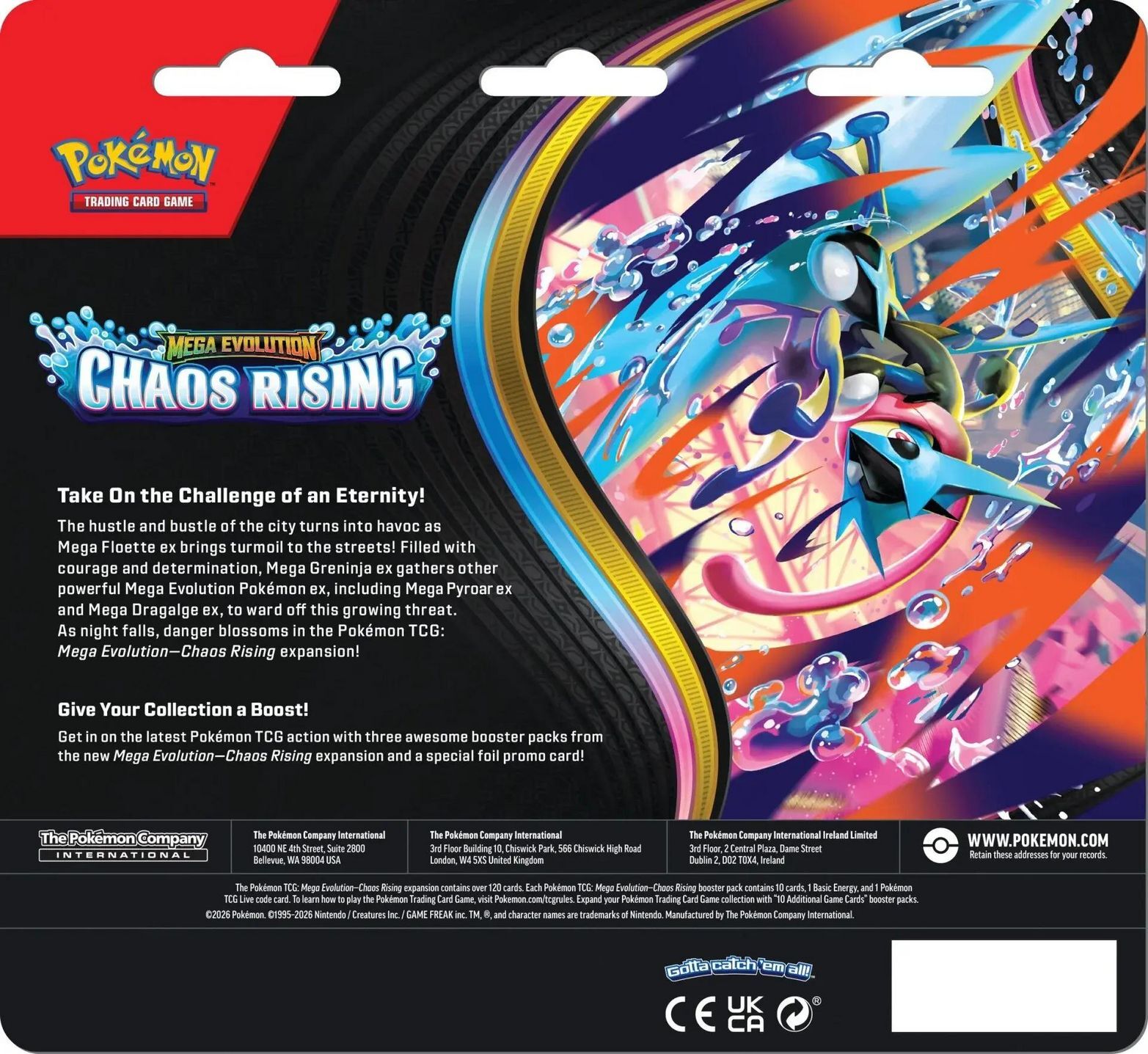 Pokémon TCG: Mega Evolution (ME04) - Chaos Rising Charmeleon 3-Pack Blisters - EN