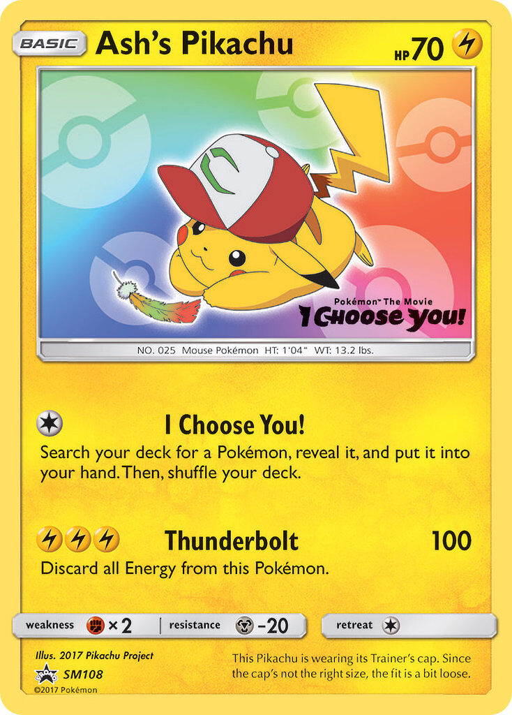 Ash’s Pikachu - SM108/SM108 - EN Ash’s Pikachu - SM108/SM108 - EN